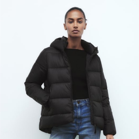 ZARA Hooded Puffer Jacket Color-Green Size-XL NWT - Picture 6 of 16